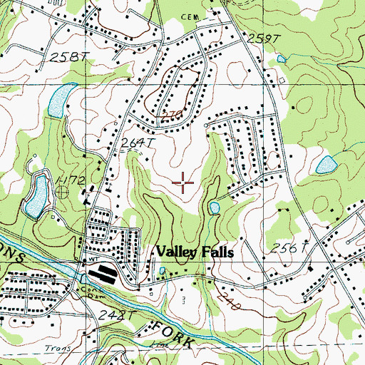 Topographic Map of Quail Ridge, SC
