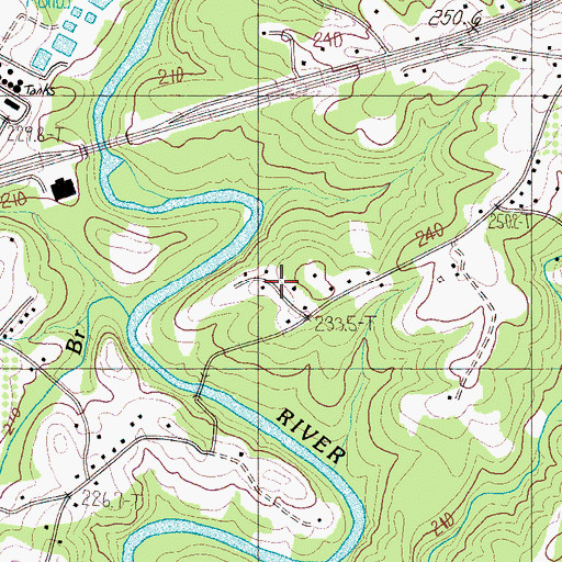 Topographic Map of Riverview Park, SC