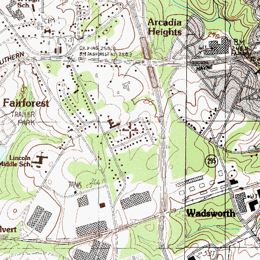 Topographic Map of Westhaven, SC