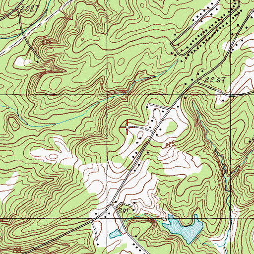 Topographic Map of Woodwind, SC