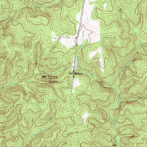Topographic Map of Wiley Coleman Cemetery, SC