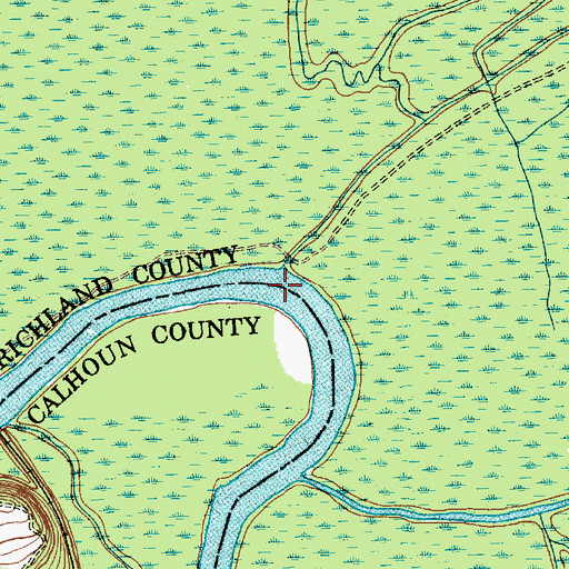 Topographic Map of Bates Ferry (historical), SC