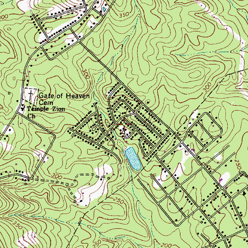 Topographic Map of Crane Forest, SC