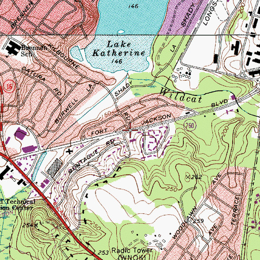 Topographic Map of Millwood, SC