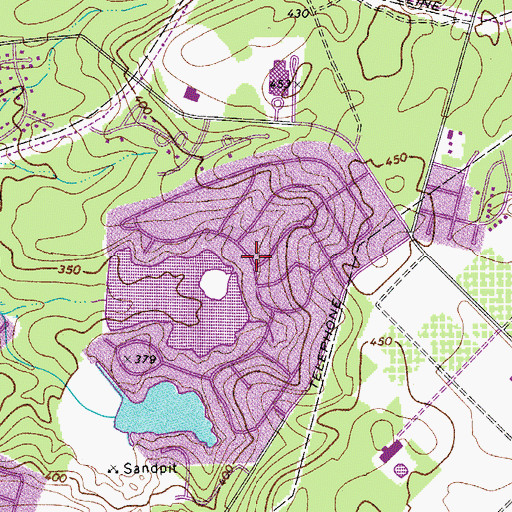 Topographic Map of North Springs, SC