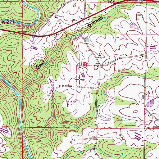 Topographic Map of Plainview Church, AL