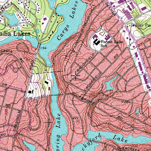 Topographic Map of Rockbridge, SC