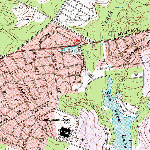 Topographic Map of Strathaven Forest, SC