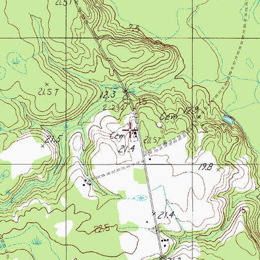 Topographic Map of Mount Olive Church, SC