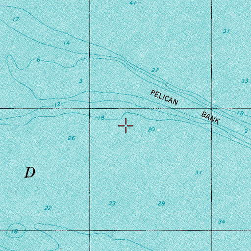 Topographic Map of Pelican Bank, SC