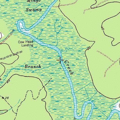 Topographic Map of Schoolhouse Branch, SC