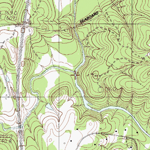 Topographic Map of South Fork Fishing Creek, SC