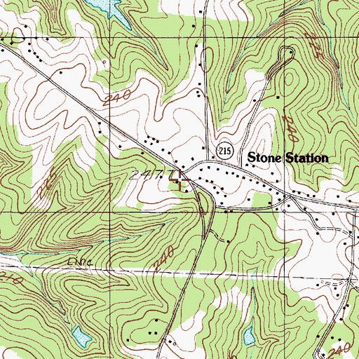 Topographic Map of Stone Station, SC