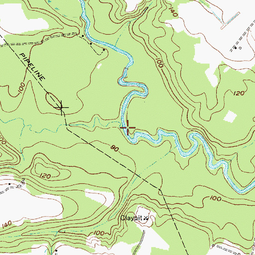 Topographic Map of Swift Creek, SC