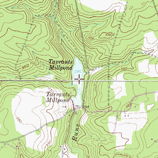 Topographic Map of Tarrants Millpond, SC