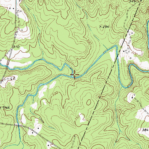 Topographic Map of Thorntree Creek, SC
