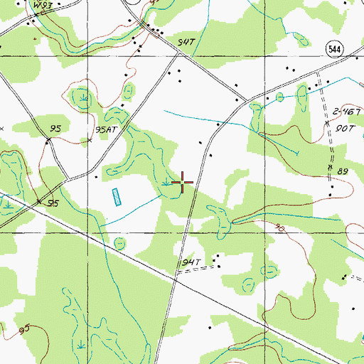 Topographic Map of West Church, SC