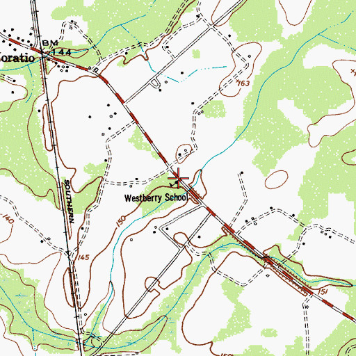 Topographic Map of Westberry School (historical), SC