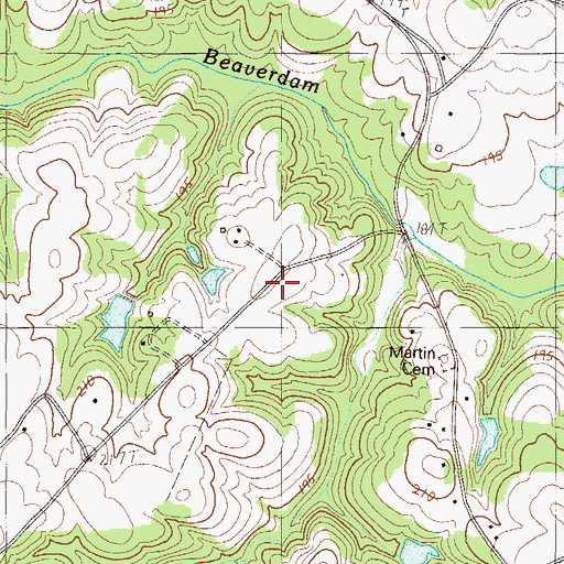 Topographic Map of New Mount Pleasant School (historical), SC