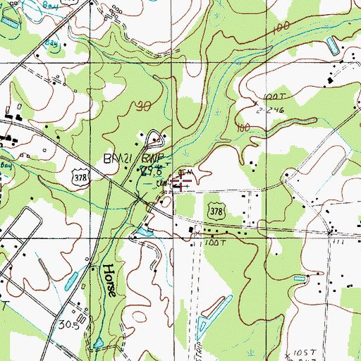 Topographic Map of Union Hill Church, SC