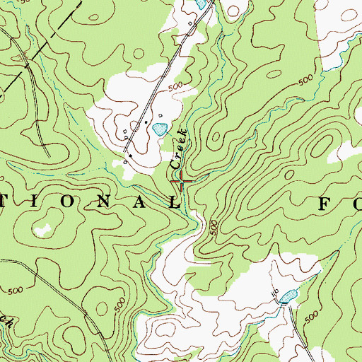 Topographic Map of Mountain Creek, SC