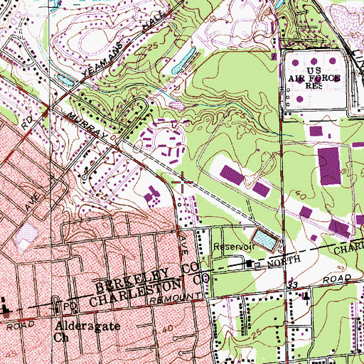 Topographic Map of Murray Park, SC