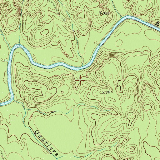 Topographic Map of Gilliam Spring, SC