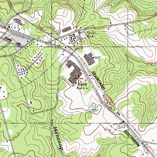 Topographic Map of WHPB-AM (Belton), SC
