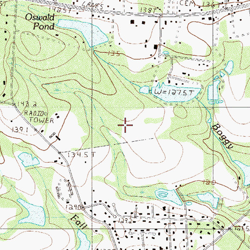 Topographic Map of WLGO-AM (Lexington), SC