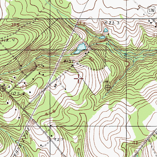 Topographic Map of WQKI-AM (Saint Matthews), SC