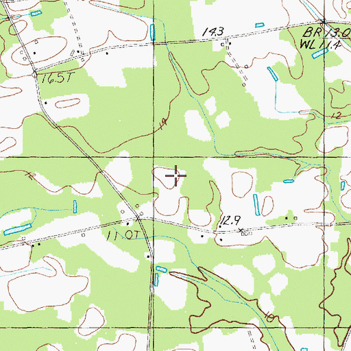 Topographic Map of WKZQ-FM (Myrtle Beach), SC