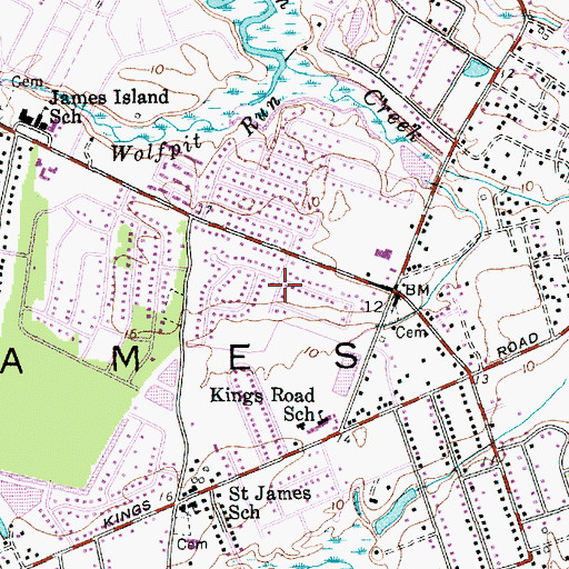 Topographic Map of Farmington, SC