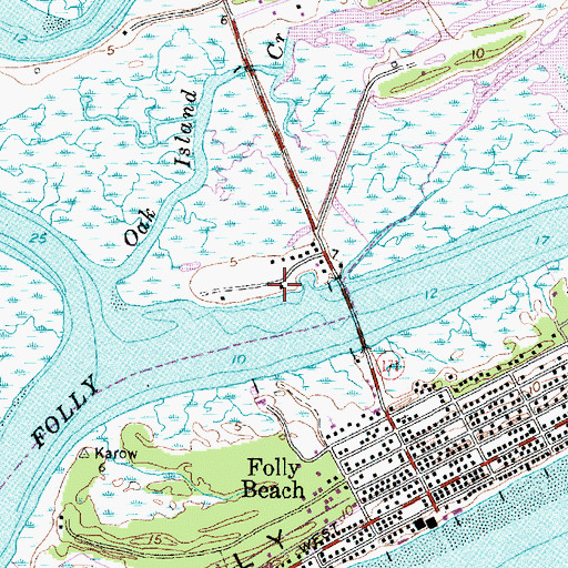 Topographic Map of Mariners Cay Racquet and Yacht Club, SC