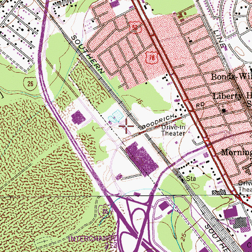 Topographic Map of North Charleston City Hall, SC