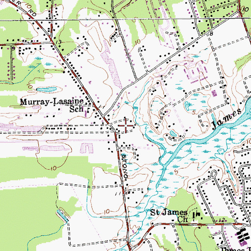 Topographic Map of Oakview Park, SC
