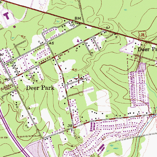 Topographic Map of Pleasant Hills, SC