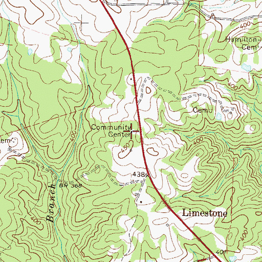 Topographic Map of Limestone Community Center, SC