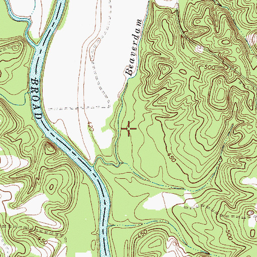 Topographic Map of Beauty Spot (historical), SC
