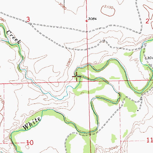 Topographic Map of Alkali Creek, SD