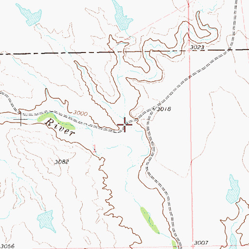 Topographic Map of Ash Coulee, SD