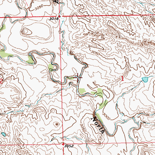 Topographic Map of Bull Run, SD