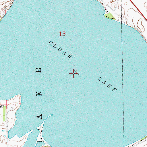 Topographic Map of Clear Lake, SD