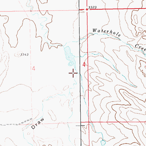 Topographic Map of Johnson Draw, SD