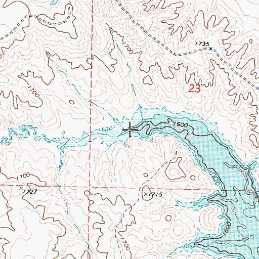 Topographic Map of Mission Creek, SD