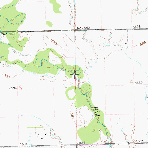 Topographic Map of North Deer Creek, SD