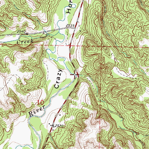 Topographic Map of Omaha Creek, SD