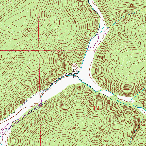 Topographic Map of Rocky Branch, AL
