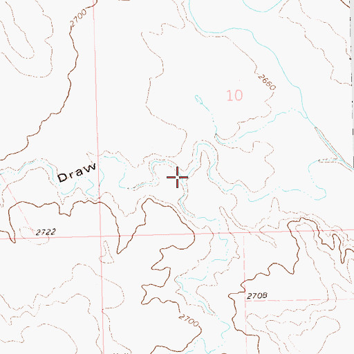 Topographic Map of Sweetwater Draw, SD