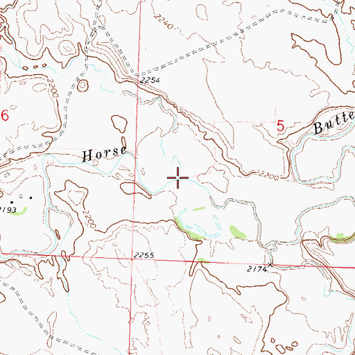 Topographic Map of Third Creek, SD