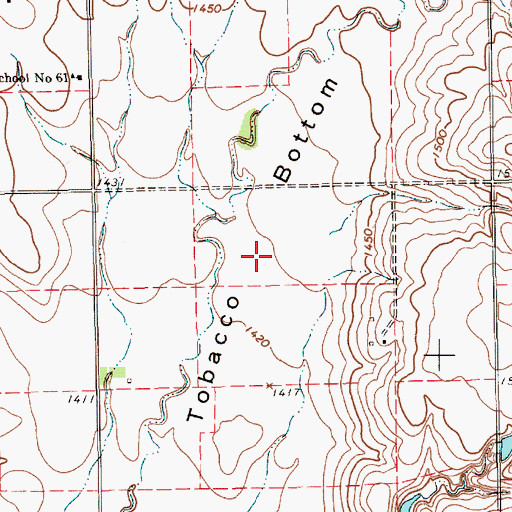 Topographic Map of Tobacco Bottom, SD